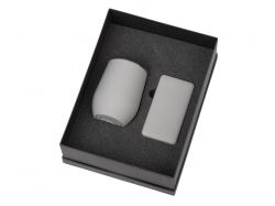 Подарочный набор с термокружкой и повербанком С1, 5000 mAh, серый