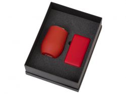 Подарочный набор с термокружкой и повербанком С1, 5000 mAh, красный