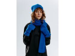 Варежки Fleecy, ярко-синие