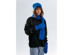 Варежки Fleecy, ярко-синие