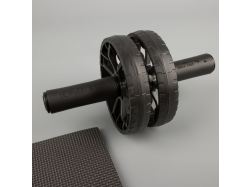 Ролик для пресса с ковриком Presswork, черный