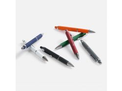 Ручка шариковая Chromos Soft Touch, красная