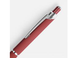 Ручка шариковая Chromos Soft Touch, красная