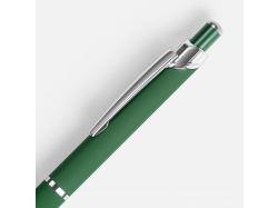 Ручка шариковая Chromos Soft Touch, зеленая