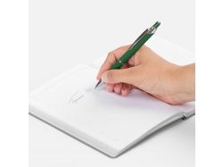 Ручка шариковая Chromos Soft Touch, зеленая