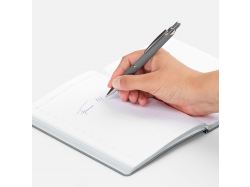 Ручка шариковая Chromos Soft Touch, серая