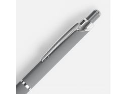 Ручка шариковая Chromos Soft Touch, серая