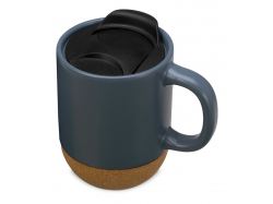 Подарочный набор с кружкой, медом и ложкой для меда, антрацит