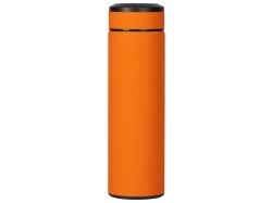 Вакуумный термос "Vacuum Flask C1", soft touch, 420мл, оранжевый