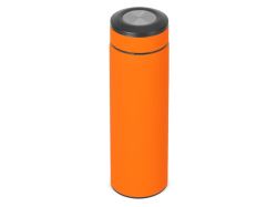 Вакуумный термос "Vacuum Flask C1", soft touch, 420мл, оранжевый