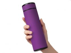 Вакуумный термос "Vacuum Flask C1", soft touch, 420мл, фиолетовый