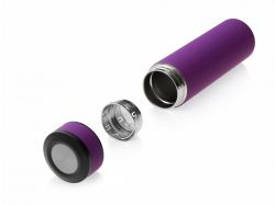 Вакуумный термос "Vacuum Flask C1", soft touch, 420мл, фиолетовый