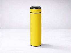 Вакуумный термос "Vacuum Flask C1", soft touch, 420мл, желтый