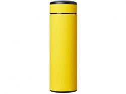 Вакуумный термос "Vacuum Flask C1", soft touch, 420мл, желтый