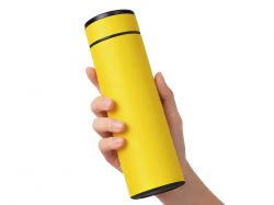 Вакуумный термос "Vacuum Flask C1", soft touch, 420мл, желтый
