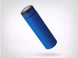 Вакуумный термос "Vacuum Flask C1", soft touch, 420мл, синий