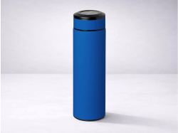 Вакуумный термос "Vacuum Flask C1", soft touch, 420мл, синий