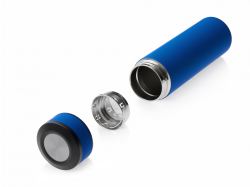 Вакуумный термос "Vacuum Flask C1", soft touch, 420мл, синий