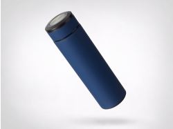 Вакуумный термос "Vacuum Flask C1", soft touch, 420мл, темно-синий