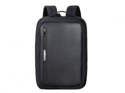 Рюкзак TORBER ВОЯЖ с отделением для ноутбука 15,6'', черный, нейлон/микрофибра, 30x12x42 см, 14л