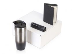 Подарочный набор  «Vice» с термокружкой, парковочной визиткой и обложкой для документов Подарочный набор  «Vice» с термокружкой, парковочной визиткой и обложкой для документов