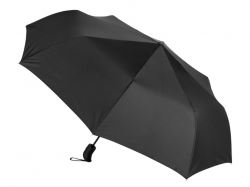 Подарочный набор с зонтом и термобутылкой в шопере, черный