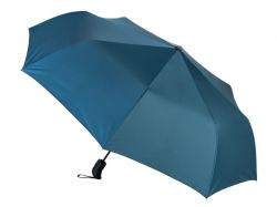 Подарочный набор с зонтом и термобутылкой в шопере, синий