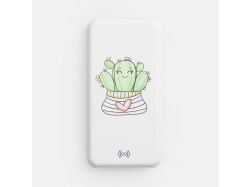 Аккумулятор с беспроводной зарядкой All Day Wireless, 10000 мАч, белый