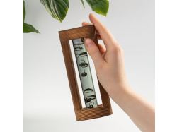 Термометр «Галилей» в деревянном корпусе, серый