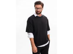 Футболка оверсайз унисекс Lavinia, черная