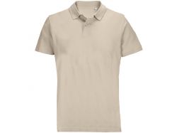Рубашка поло унисекс Pulse, бежевая (льняная)