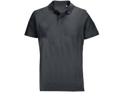 Рубашка поло унисекс Pulse, темно-серая (графит)