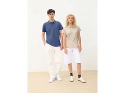 Рубашка поло унисекс Pulse, голубая