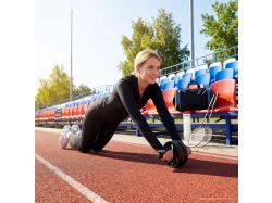 Спортивная сумка Fitnext, черная с синим