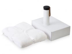 Подарочный набор с пледом, термосом 