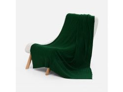 Плед Tressa, темно-зеленый