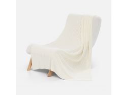 Плед Tressa, белый (молочный)