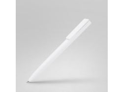 Ручка пластиковая шариковая "Taper Solid", матовый белый