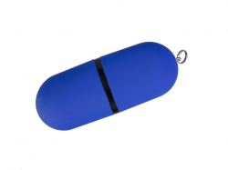 USB-флешка на 4 ГБ, с покрытием soft-touch, синий