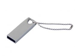 USB 2.0-флешка на 16 Гб с мини чипом, компактный дизайн, стильное отверстие для цепочки