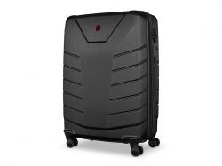Чемодан WENGER Pegasus, черный, поликарбонат+АБС-пластик, большой, 52х76х30 см, 99 л.