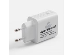 Станция беспроводной зарядки с часами и подсветкой GlobeBee, белая