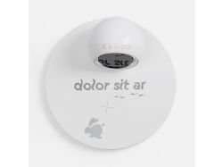 Станция беспроводной зарядки с часами и подсветкой GlobeBee, белая