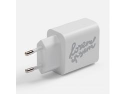 Станция беспроводной зарядки с часами и подсветкой GlobeBee, белая