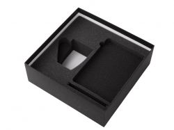 Подарочный набор c блокнотом C2, ручкой и кружкой, темно-синий