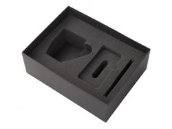 Подарочный набор c кружкой, пластиковой ручкой и повербанком С2, 10000 mAh, серый