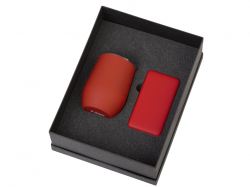 Подарочный набор с термокружкой и повербанком С2, 10000 mAh, красный