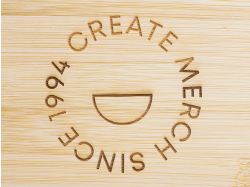 Ланч-бокс «Lunch» из пшеничного волокна с бамбуковой крышкой с гравировкой