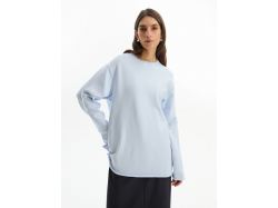 Лонгслив унисекс Siluetti Fuori, светло-голубой